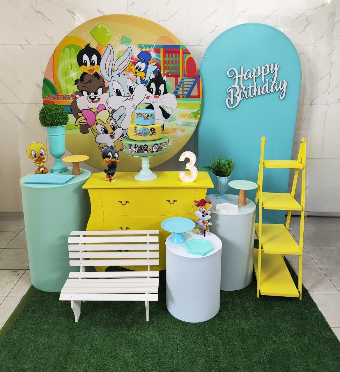 Looney Tunes Menino Kit Diamante 