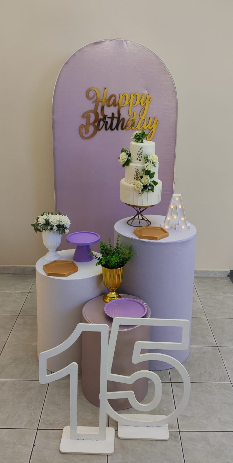 Romano lilas Brilho Kit Ouro