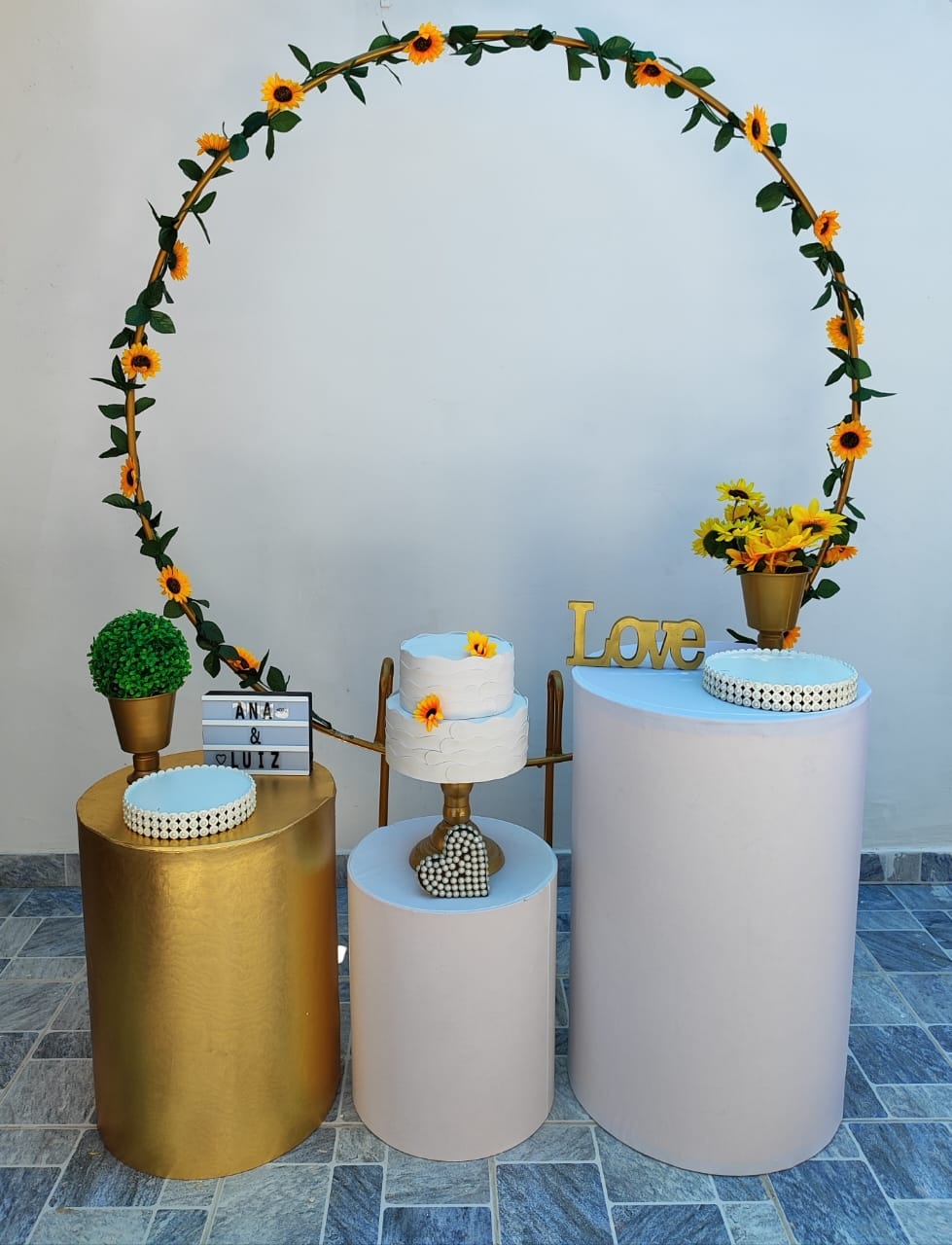 Casamento e Noivado Girassol Kit Bronze II