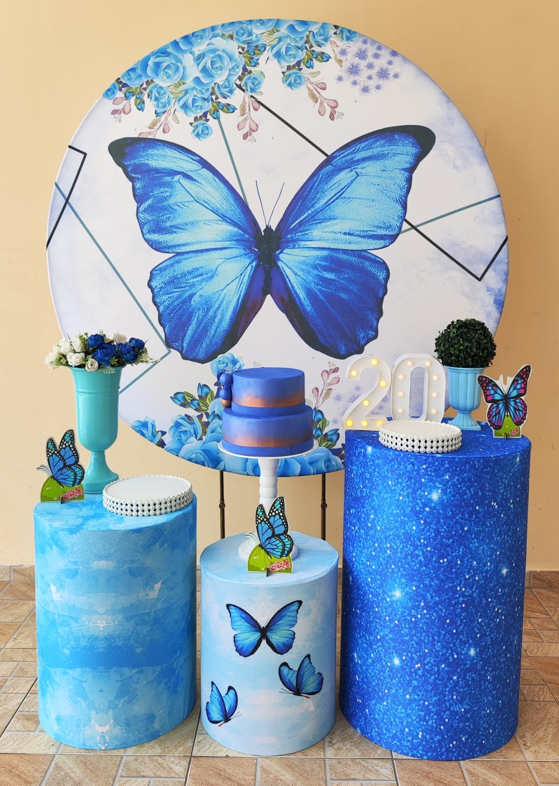 Borboleta Azul Bronze II