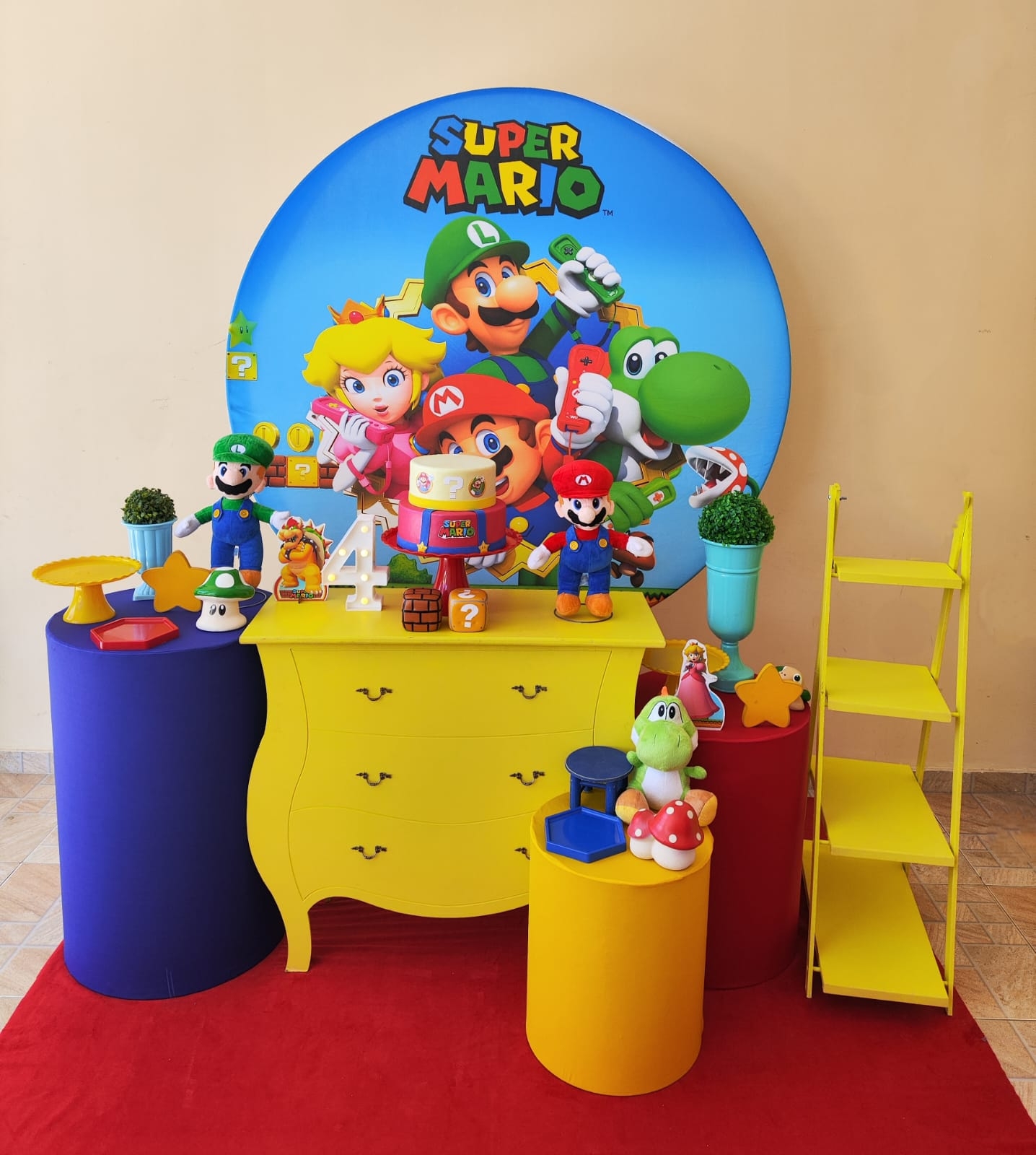 Mario Bros Menino Kit Ouro