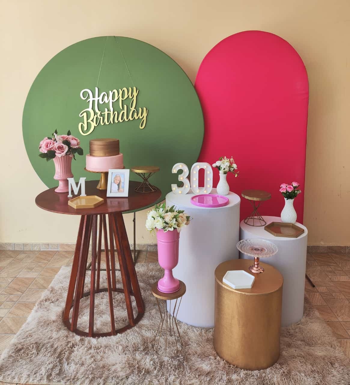 Adulto Feminino Verde e Pink Kit Diamante 