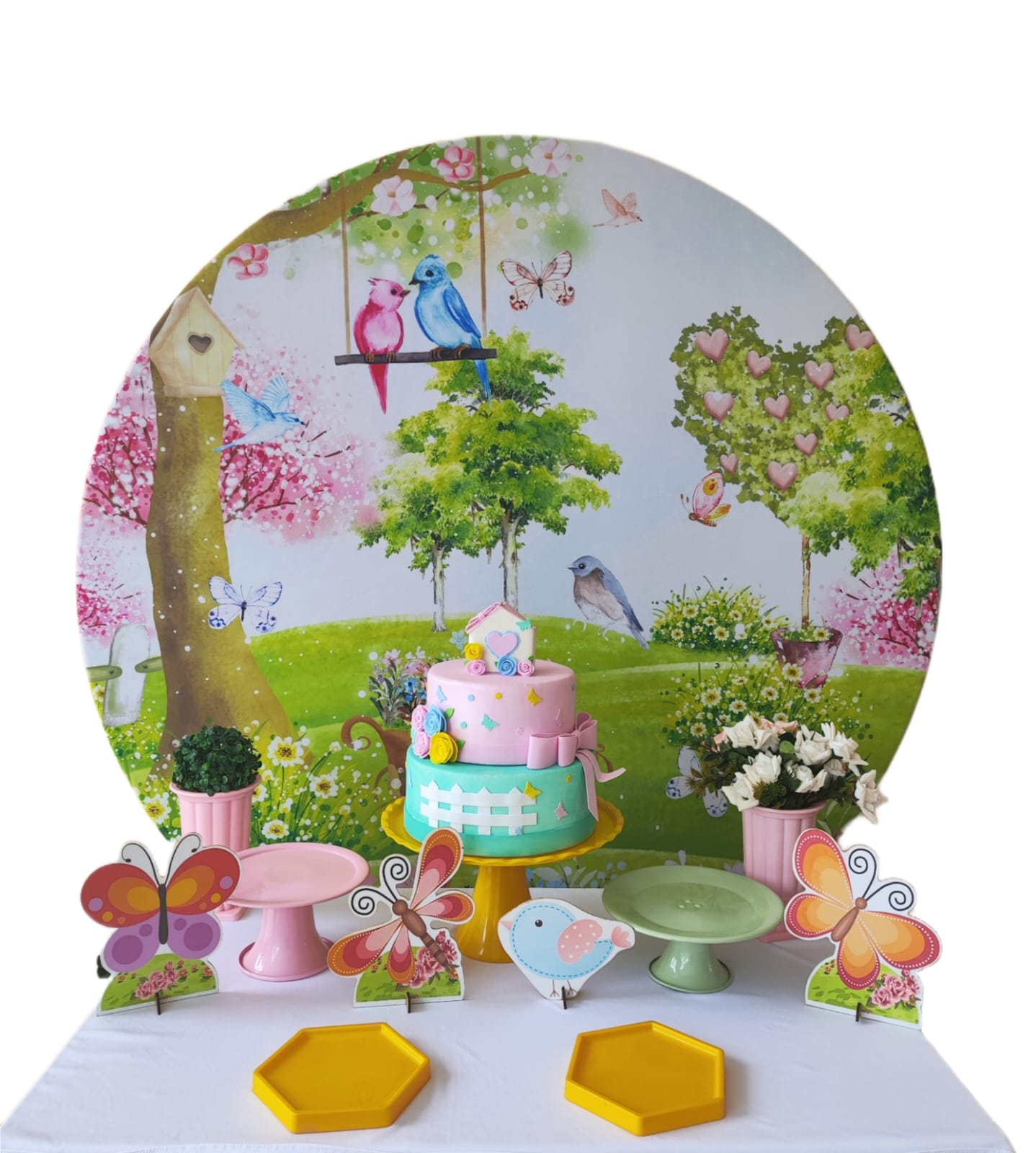 Jardim chá de bebê Kit Bronze