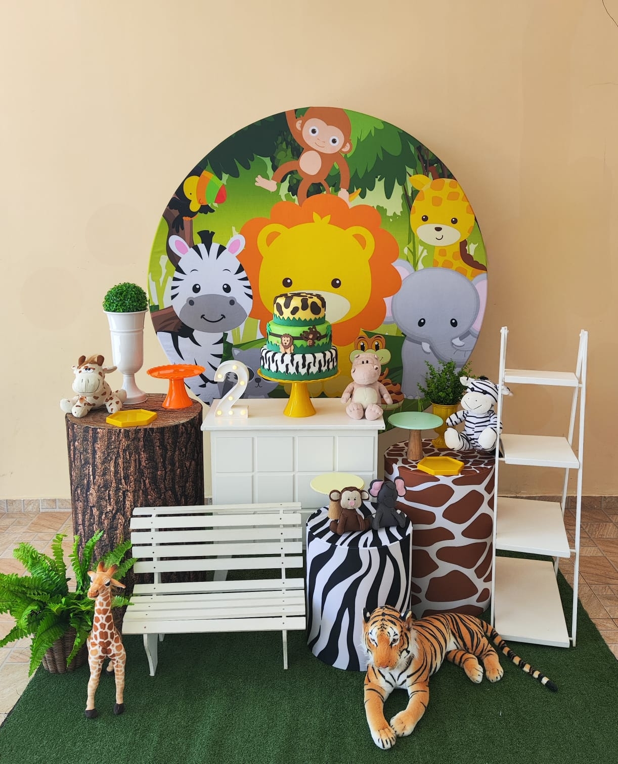 Safari Capa Laranja Menino Kit Ouro 