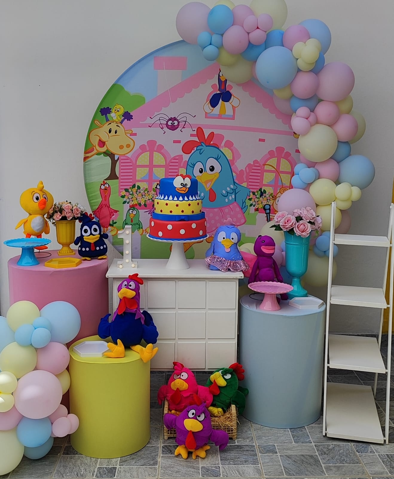 Galinha Pintadinha Menina Kit Ouro