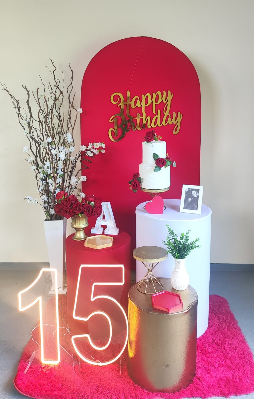 Aniversário Vermelho Kit Ouro