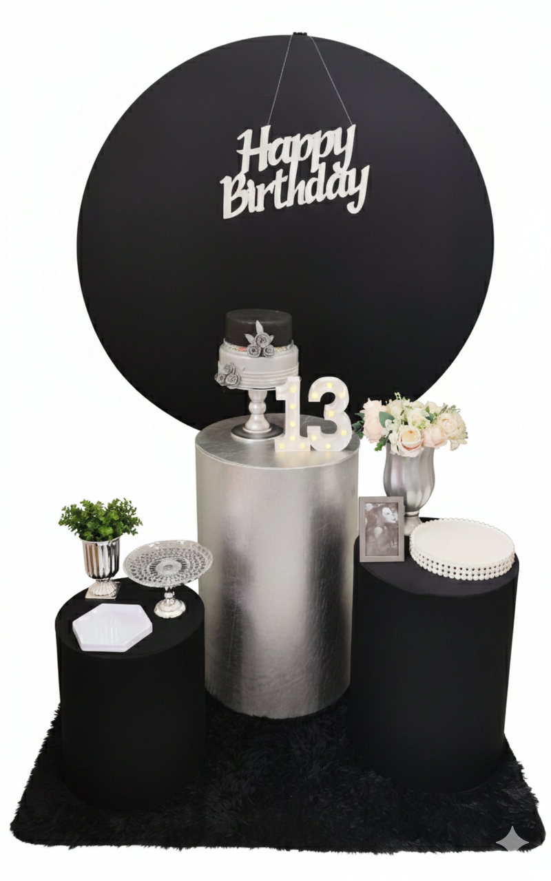 Preto com Prata Feminino Kit Bronze 