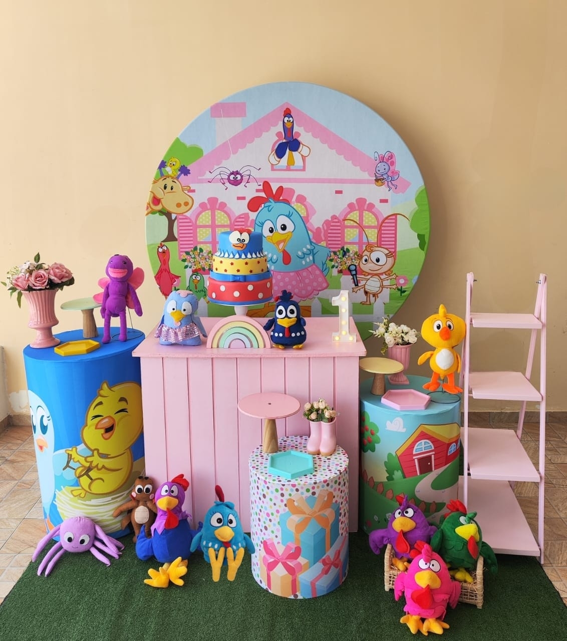 Galinha Pintadinha Menina Kit Ouro