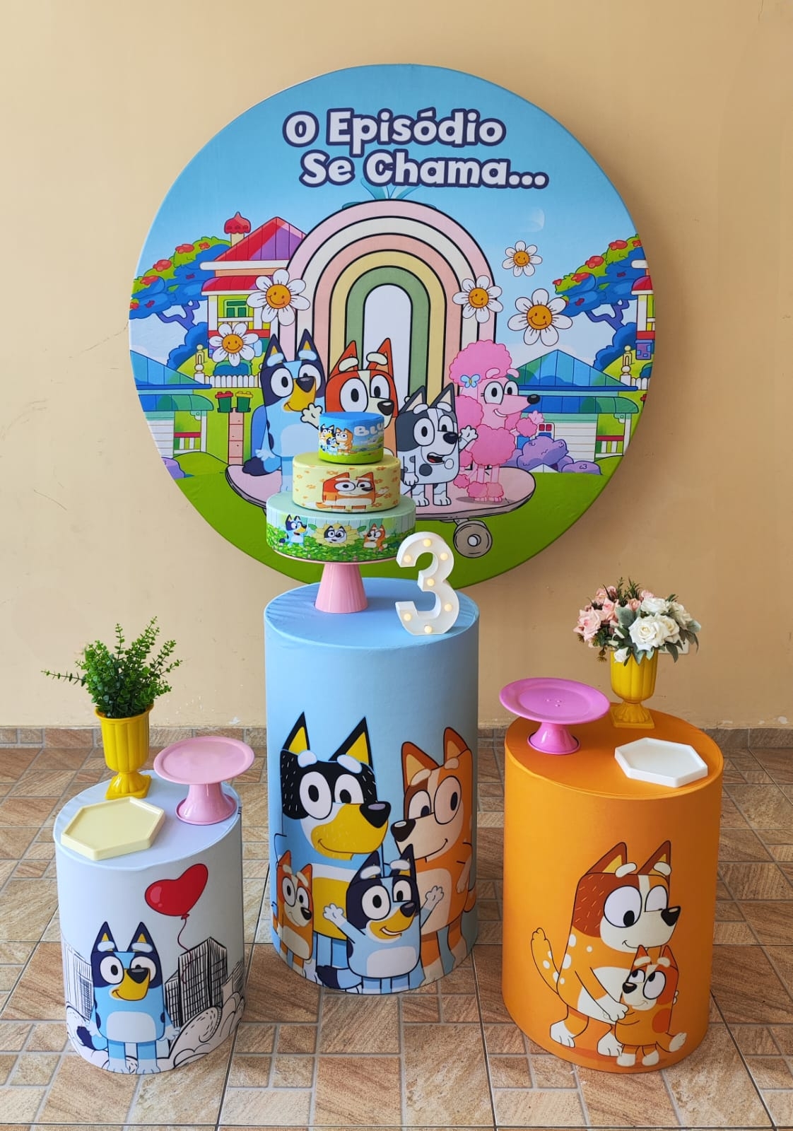 Bluey e Bingo Menina Kit Bronze II