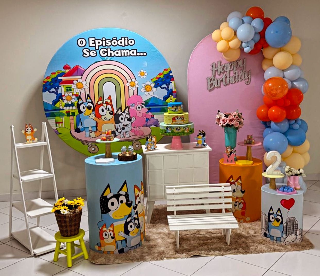 Bluey e Bingo Menina Kit Diamante