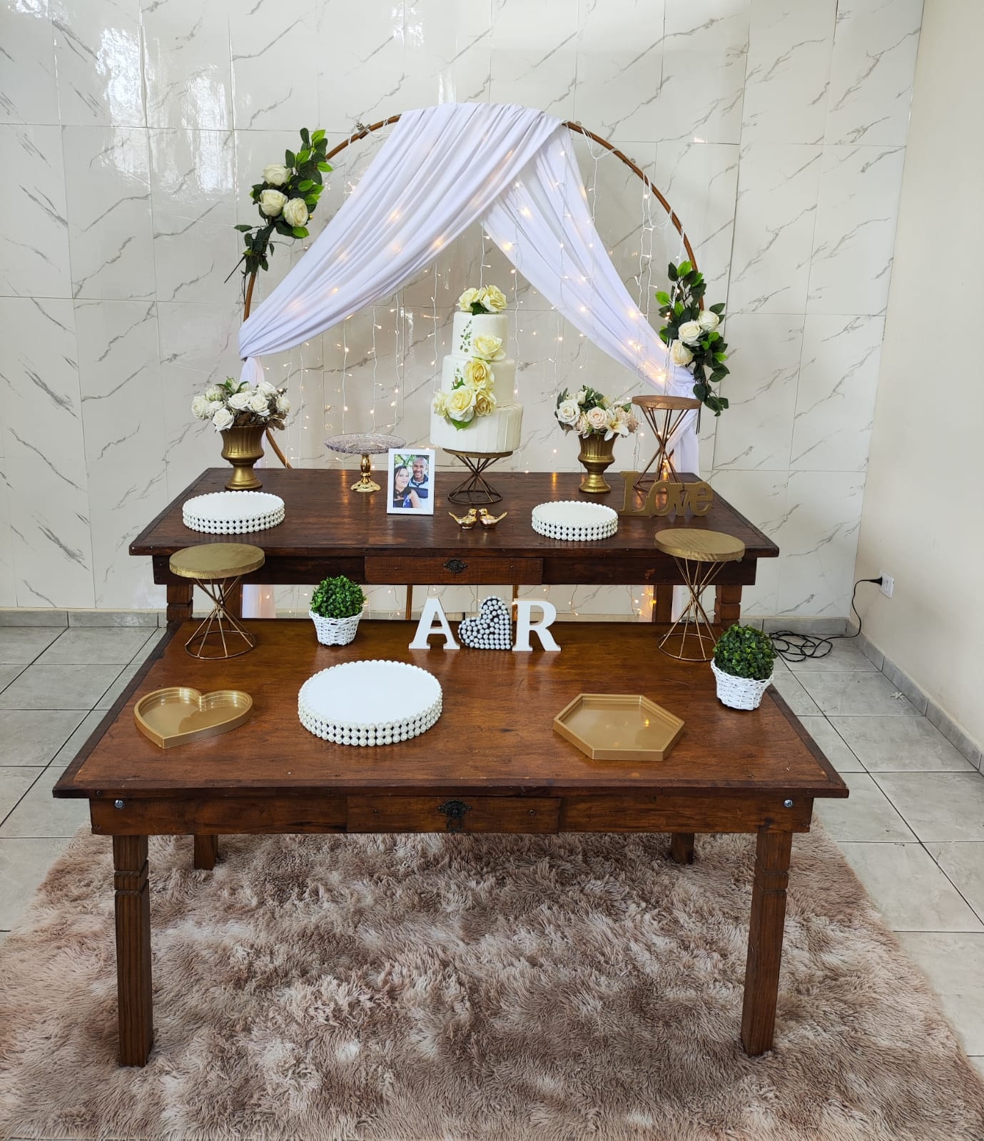  Casamento e Noivado Cortina de Led no Arco r