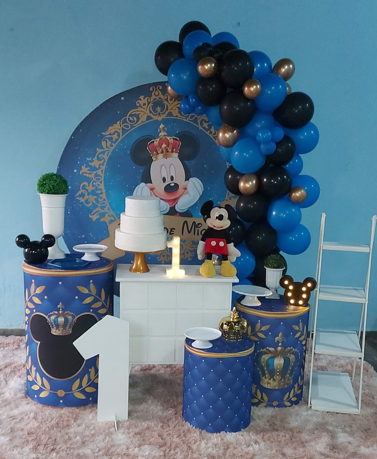 Mickey Príncipe Realeza Kit Ouro III