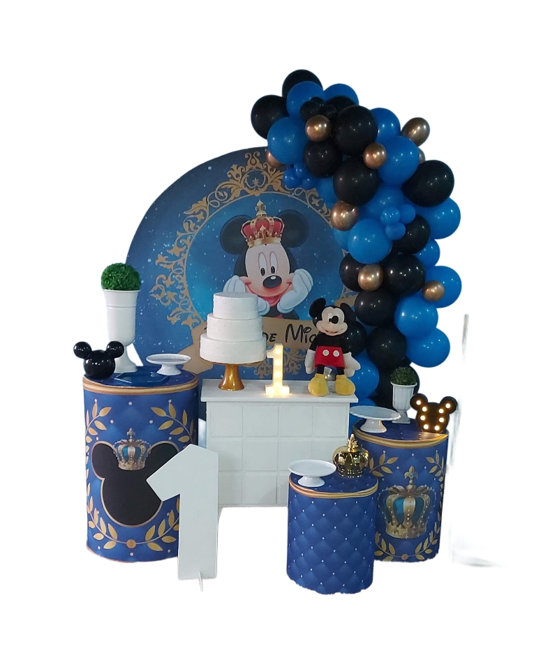 Mickey Príncipe Realeza Kit Ouro 