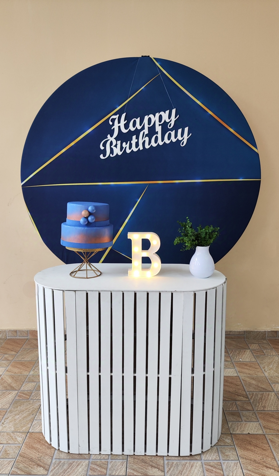 Azul Escuro com Dourado Kit Ouro