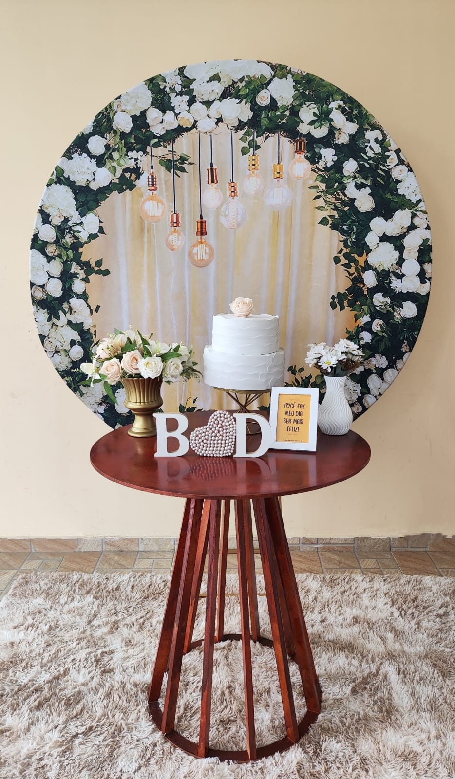 Casamento e Noivado Floral Verde e Branco Kit