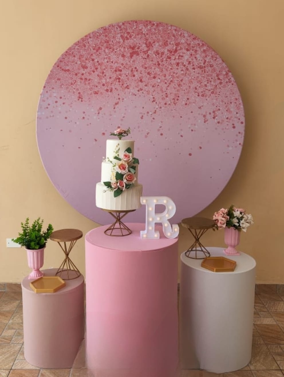 Rosa com glitter Rose Kit Bronze II