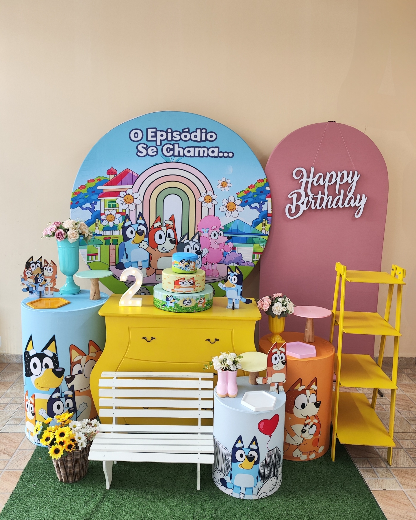 Bluey e Bingo Menina Kit Diamante