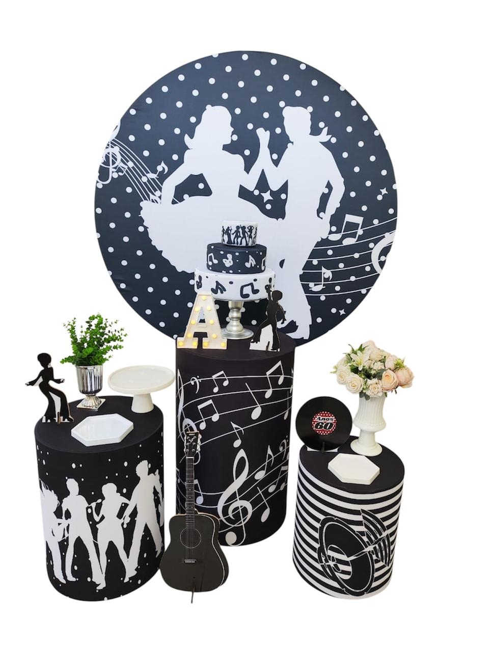  Anos 60 Feminino Kit Prata