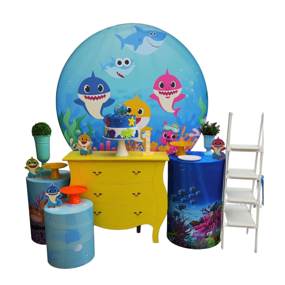 Baby Shark Menino Kit Ouro  