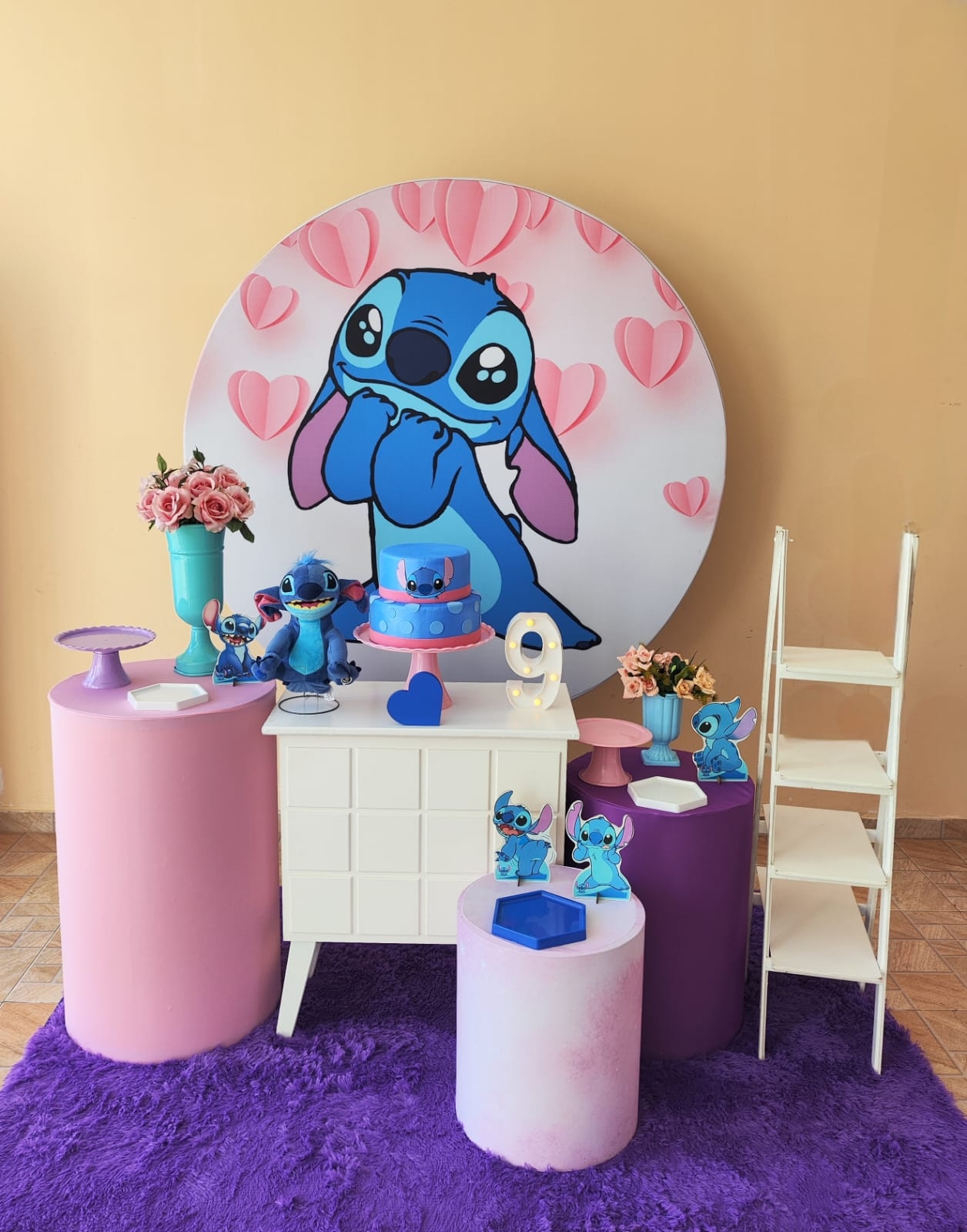 Stitch corações Kit Ouro