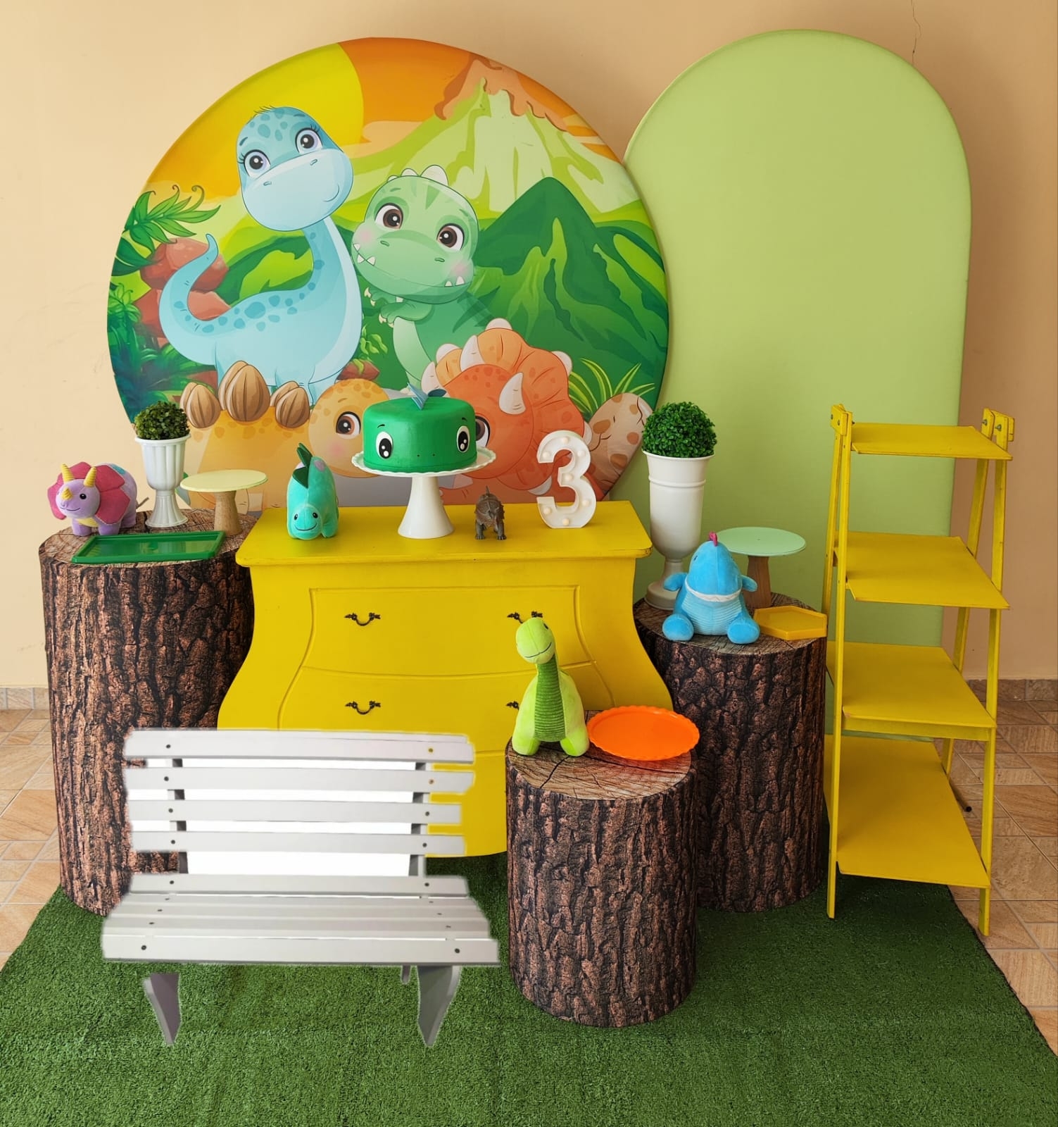 Dinossauro Baby Menino Kit Dimante