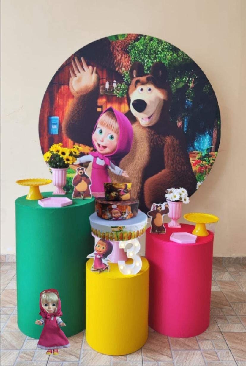 Masha e Urso Menina kit bronze II