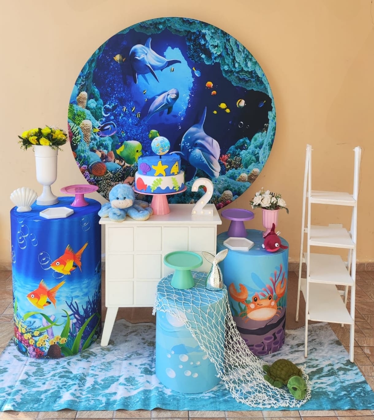  Fundo do Mar Menina Kit Ouro I