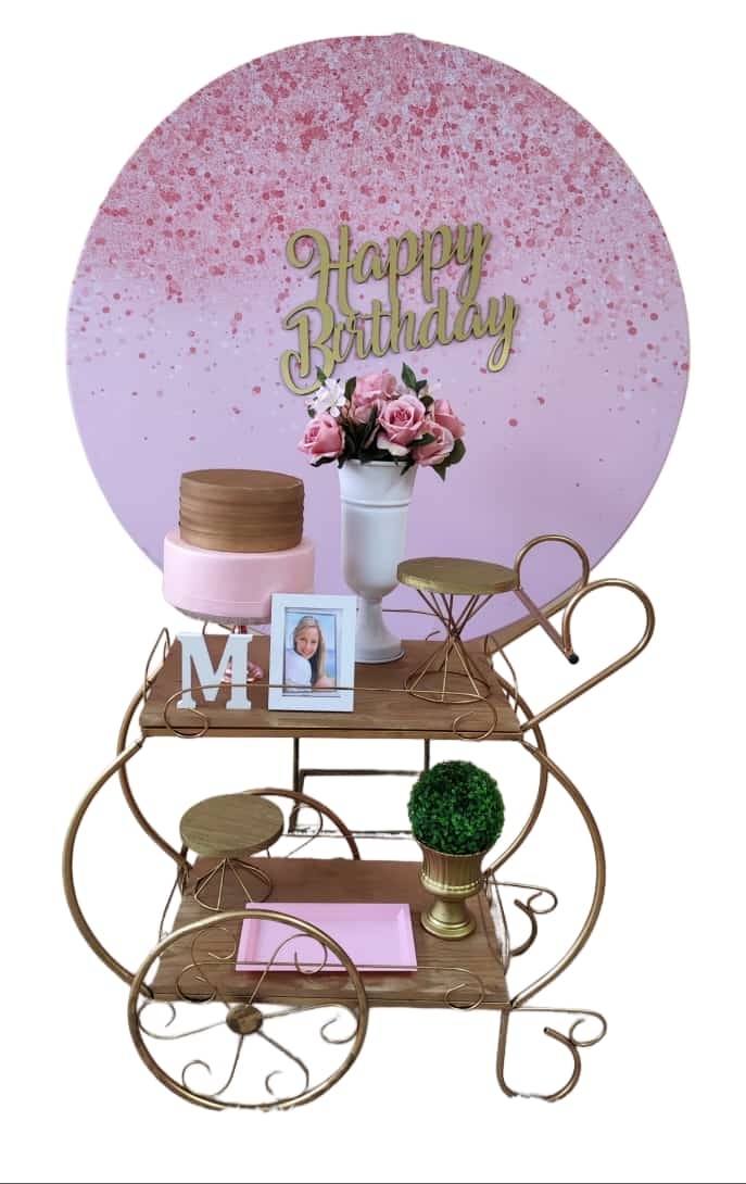 Rosa com glitter Rose Kit Ouro