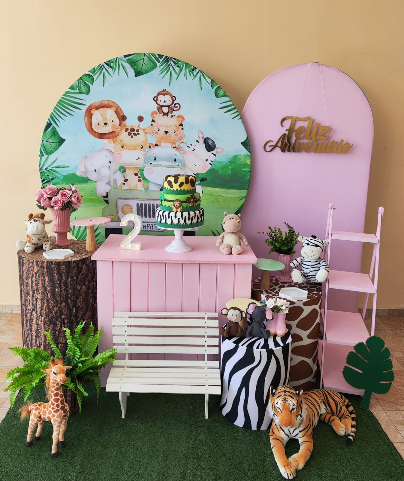 Safari Capa Verde Menina Kit Diamante 