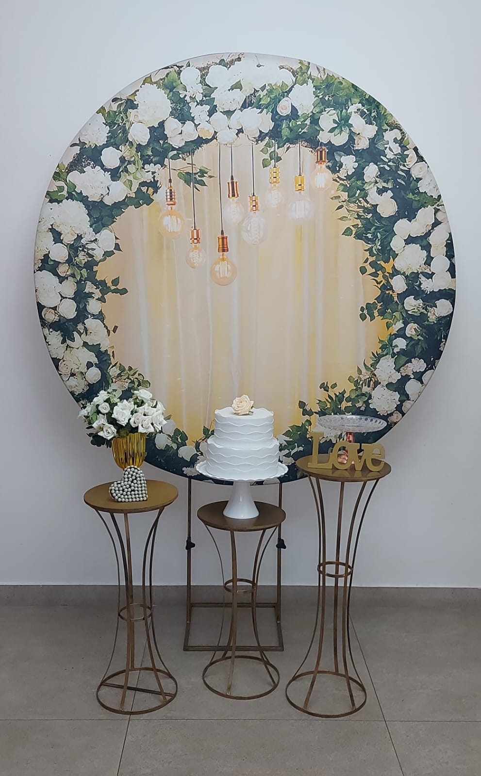 Casamento e Noivado Floral Verde e Branco Kit