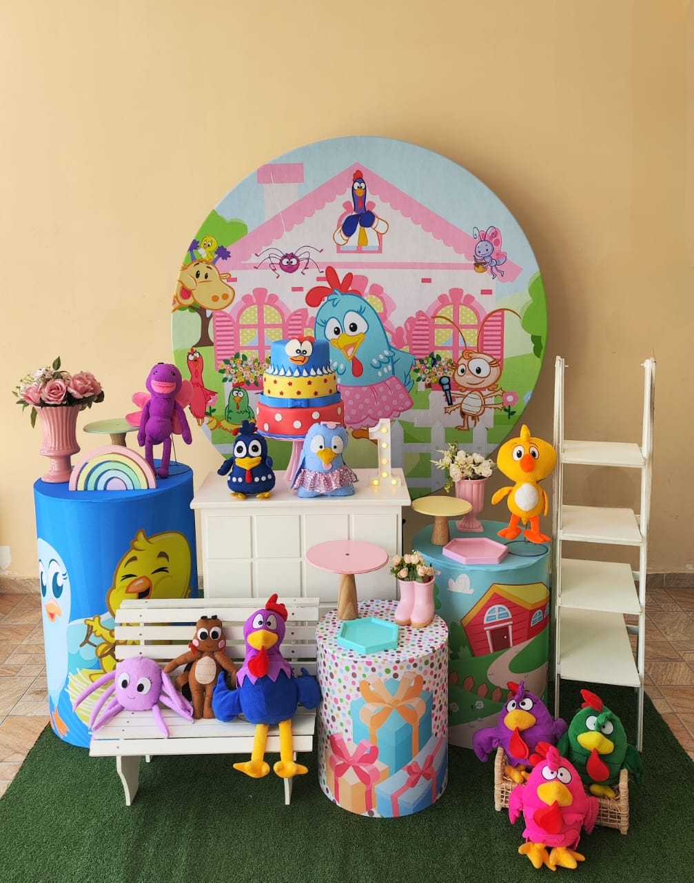 Galinha Pintadinha Menina Kit Ouro