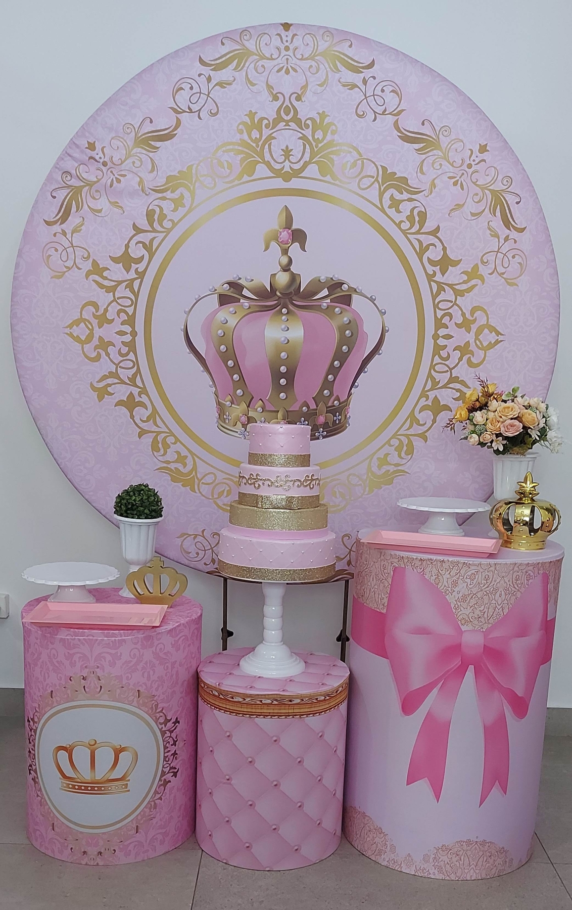 Realeza Rosa Kit Prata