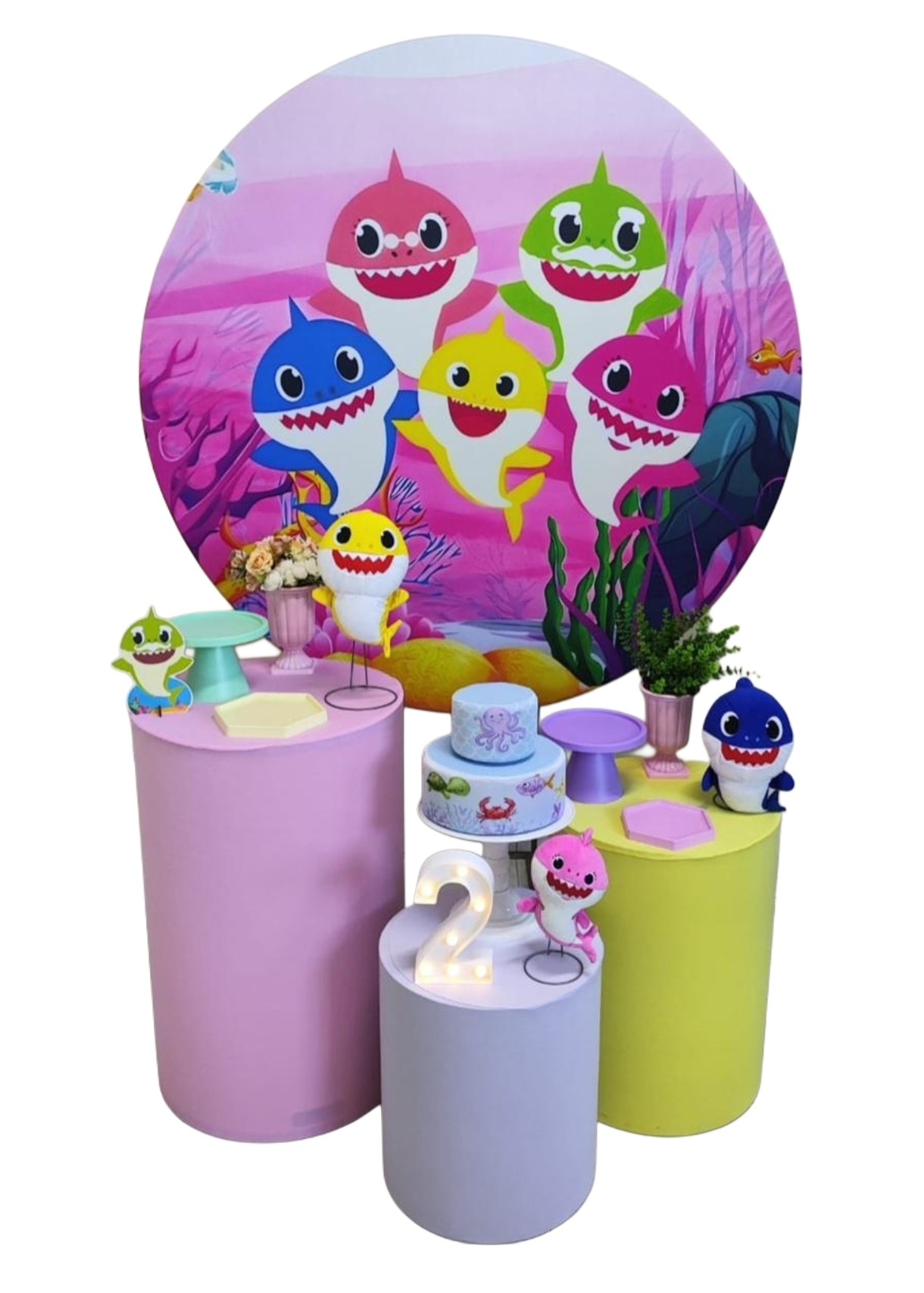 Baby Shark Menina Capa 2 Kit Bronze II