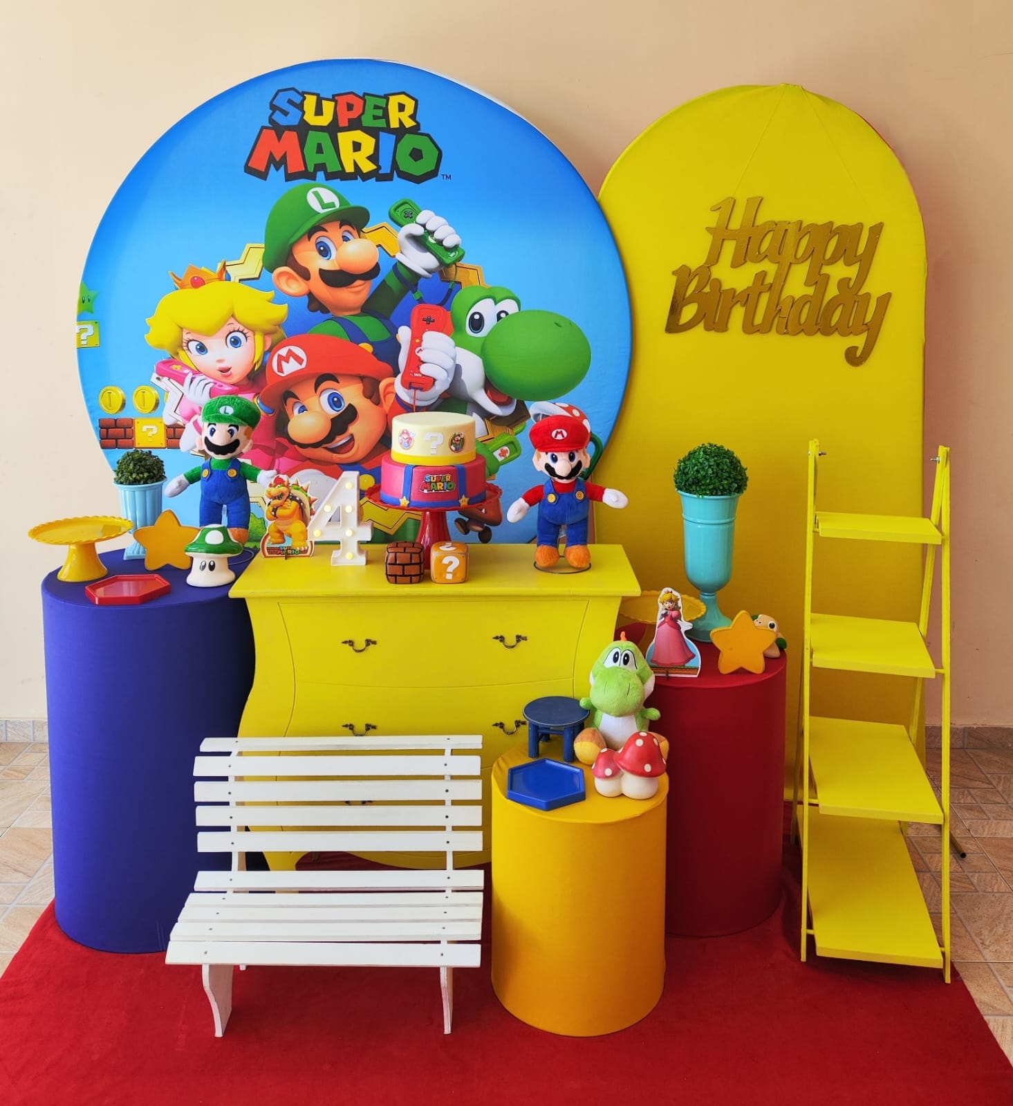 Mario Bros Menino Kit Diamante