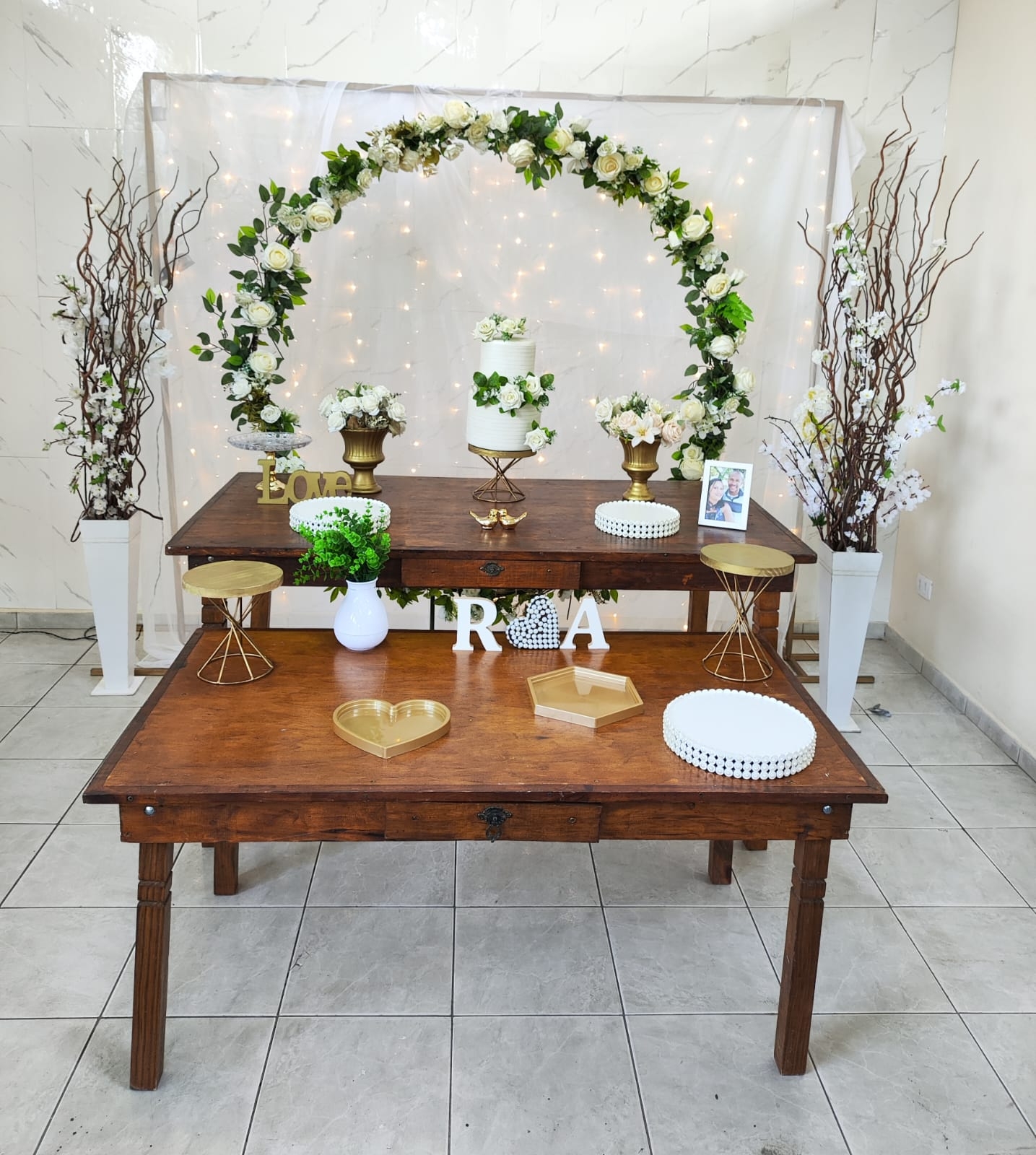  Casamento e Noivado Cortina de Led  e Arco c