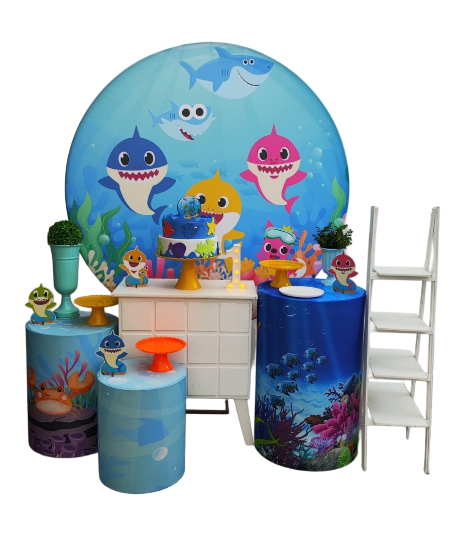 Baby Shark Menino Kit Ouro  