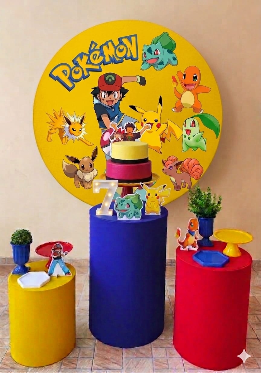 Pokemon Capa Amarela Menino Kit Bronze II 