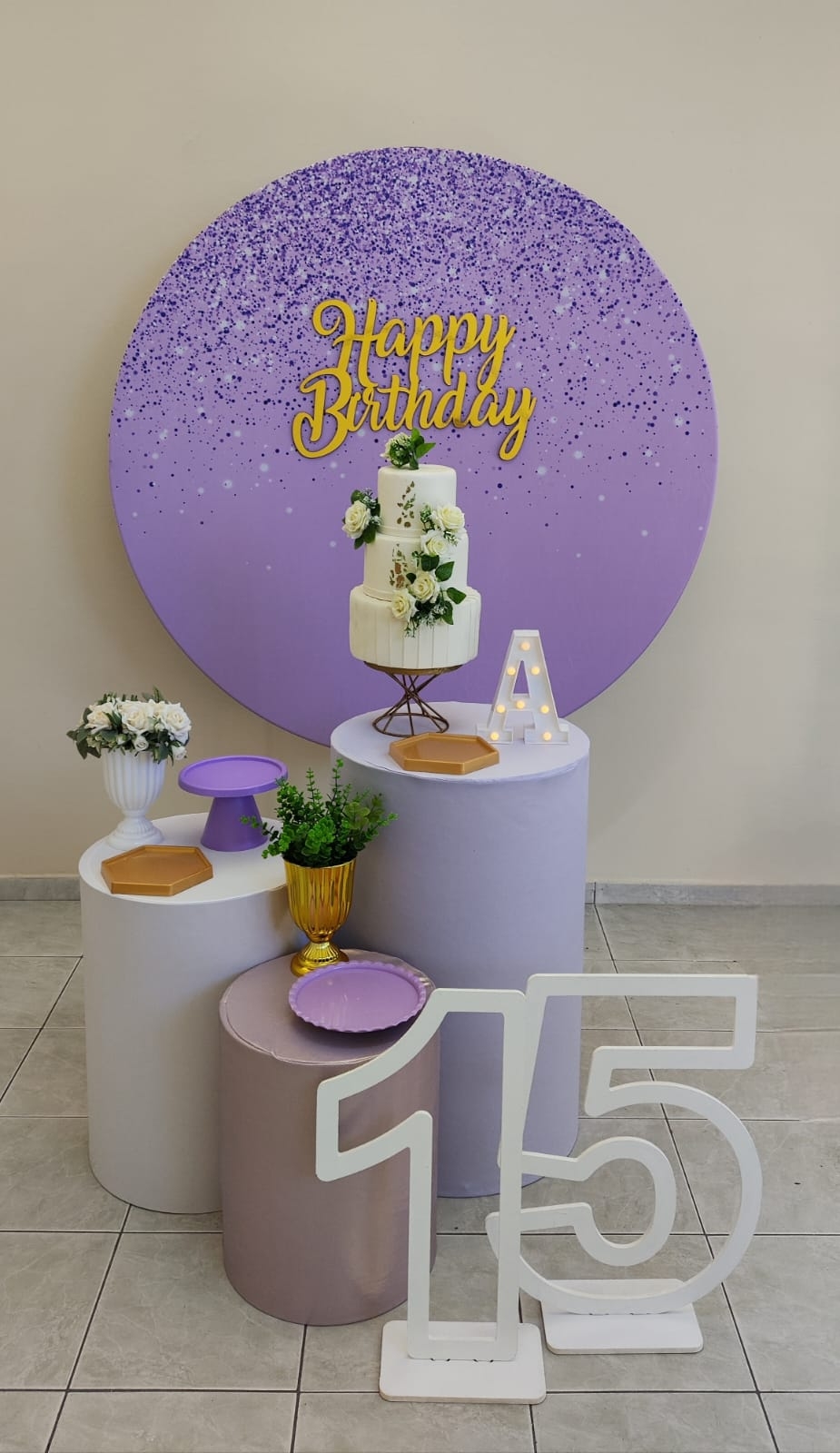 Glitter lilas Modelo 2 Kit Prata