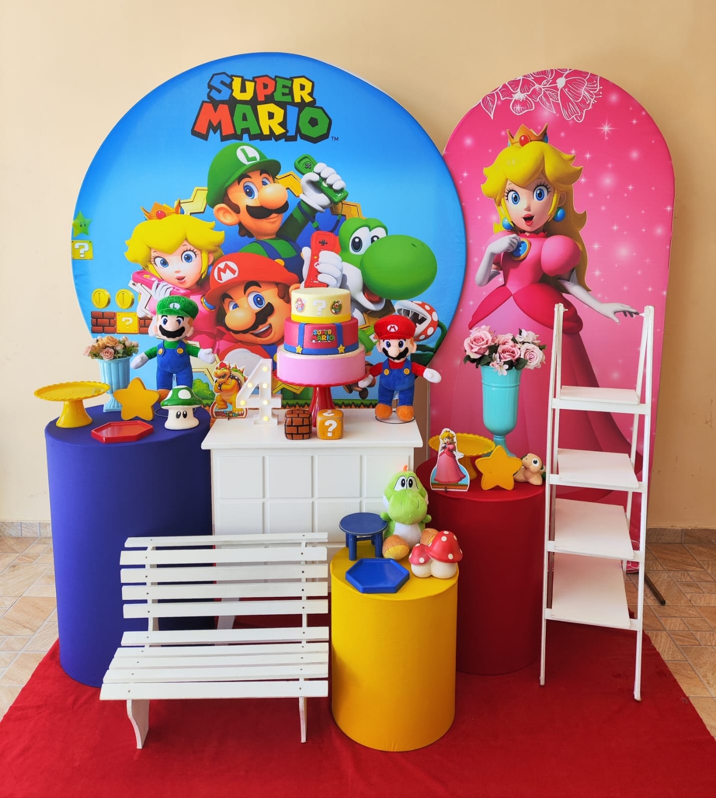 Mario Bros Menina Kit Diamante