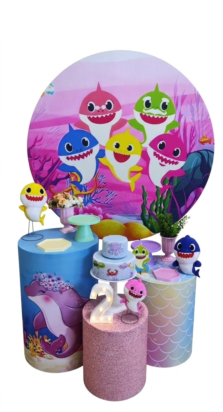 Baby Shark Menina Capa 2 Kit Bronze II