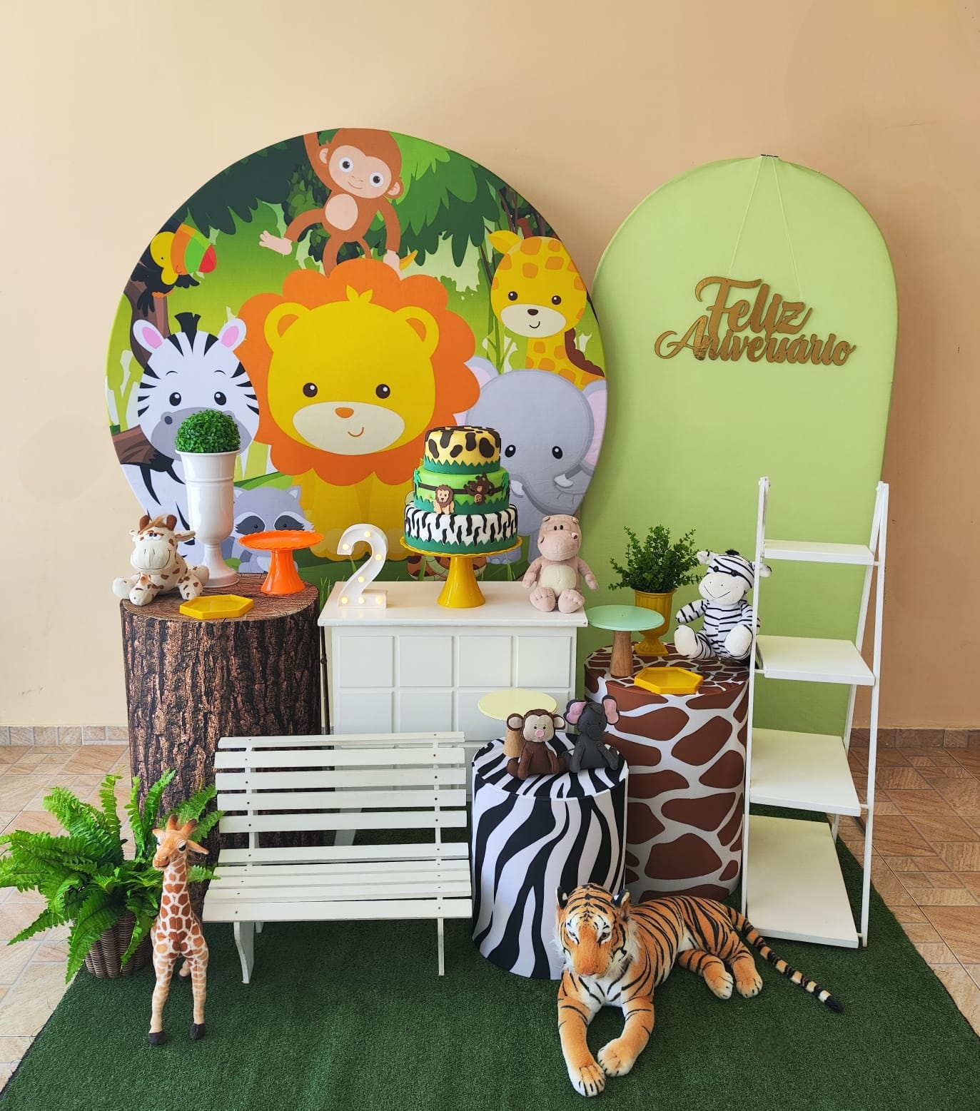 Safari Capa Laranja Menino Kit Diamante 