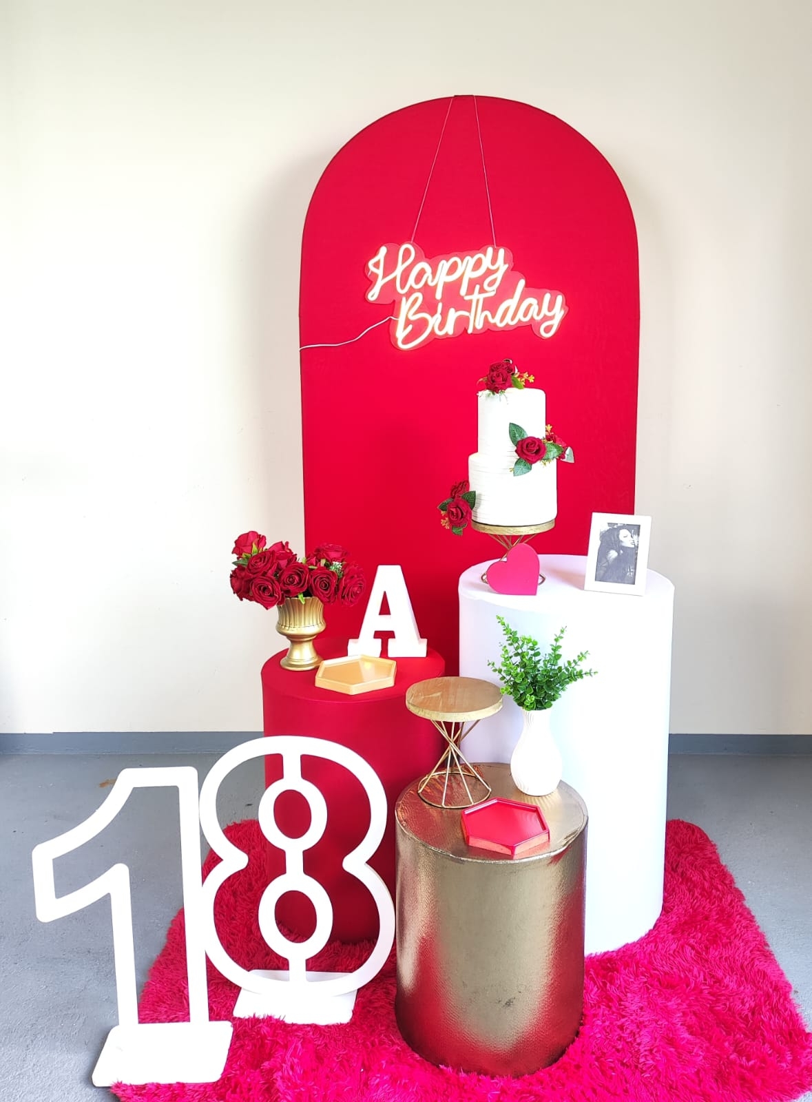 Aniversário Vermelho Kit Ouro