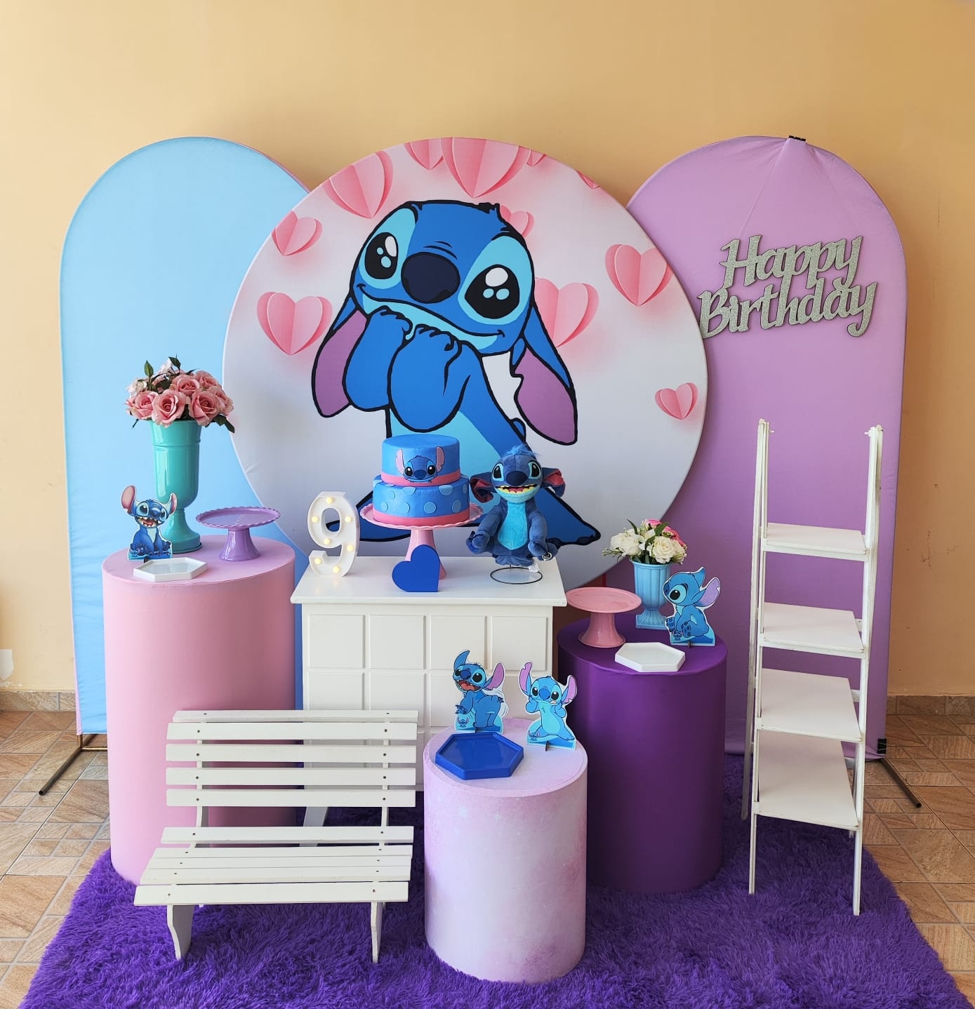 Stitch corações Kit Platina