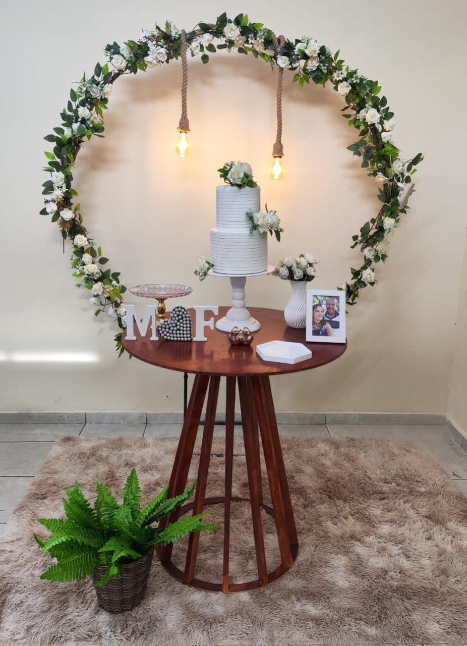 Casamento e Noivado Arco com flores Kit Ouro