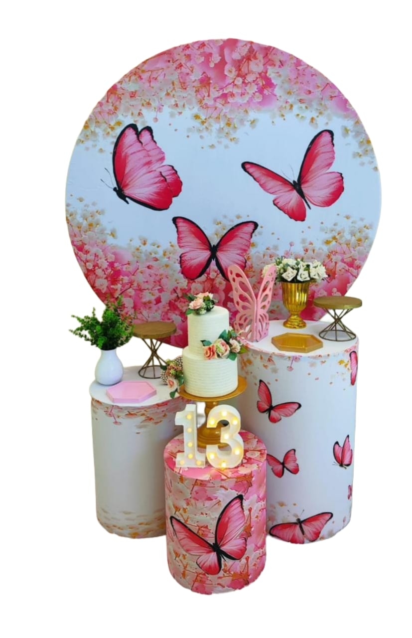  Borboleta Rosa Kit Bronze II