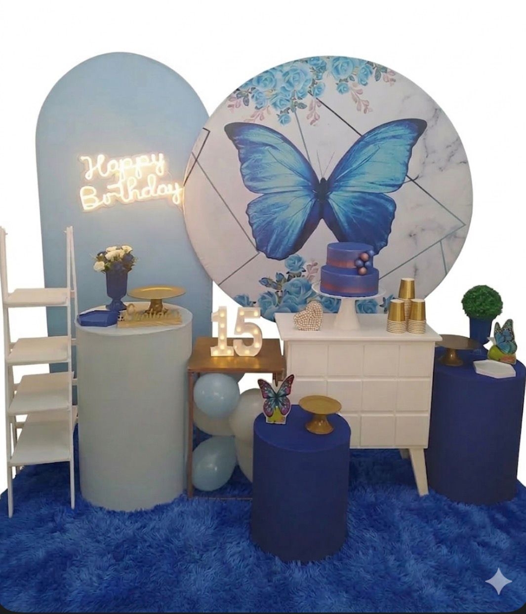 Borboleta Azul Kit Bronze II