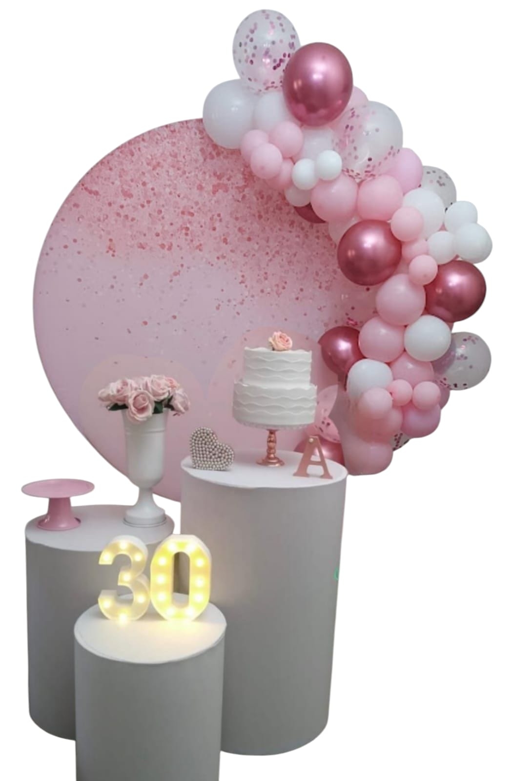 Rosa com glitter Rose Kit Bronze