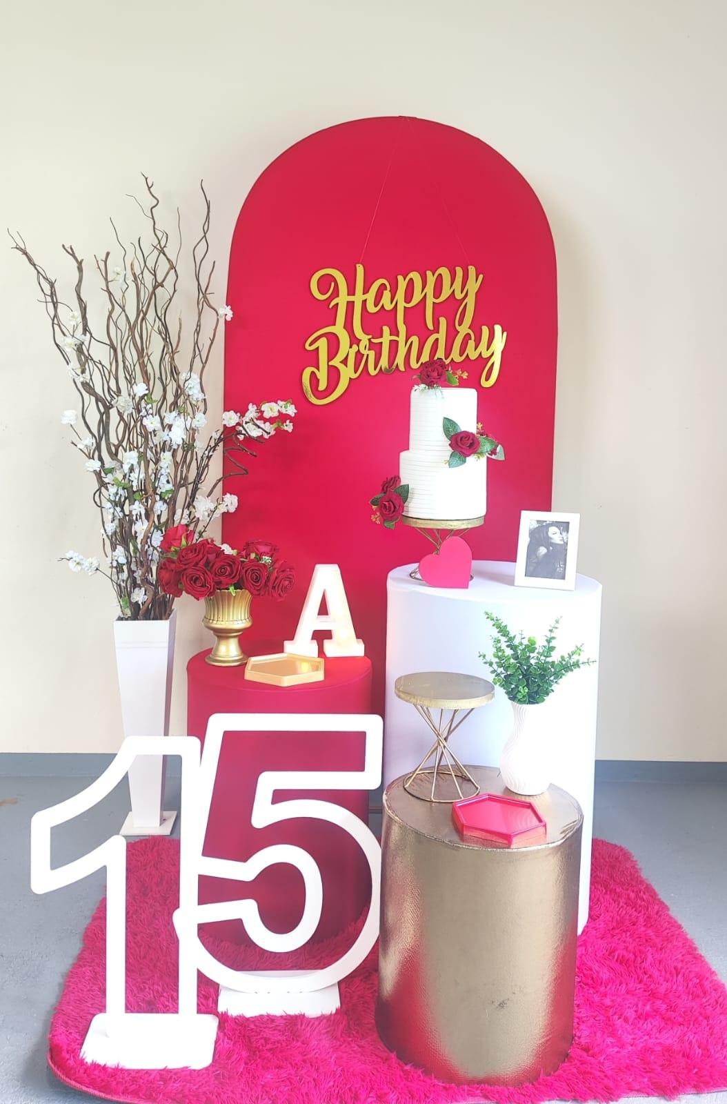 Aniversário Vermelho Kit Ouro