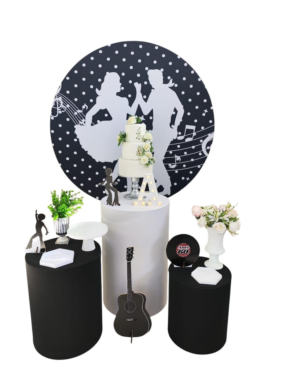  Anos 60 Feminino Kit Prata