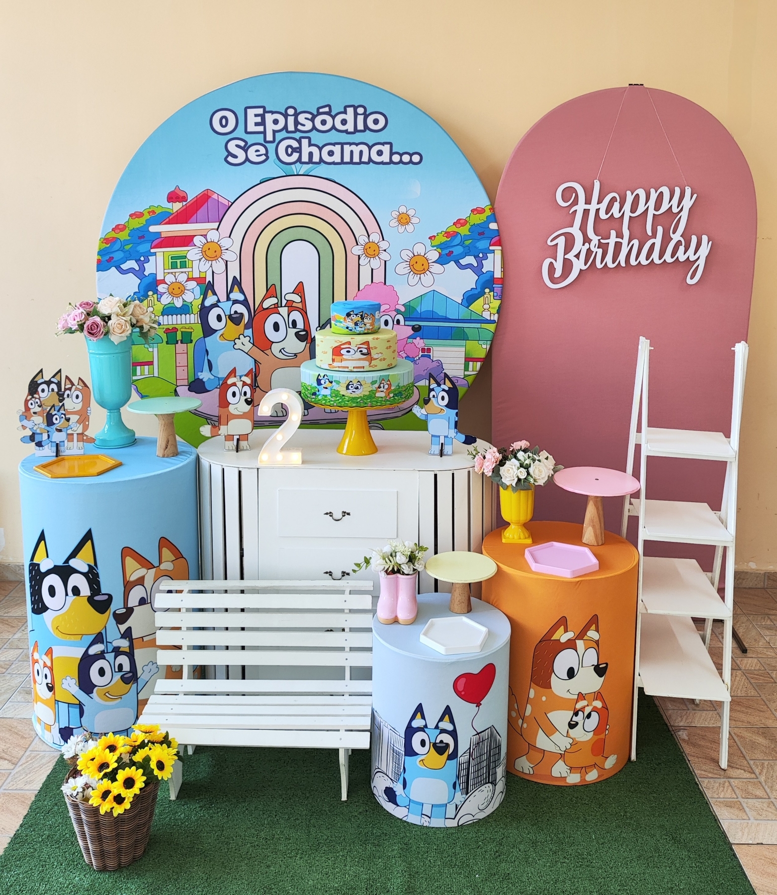 Bluey e Bingo Menina Kit Diamante